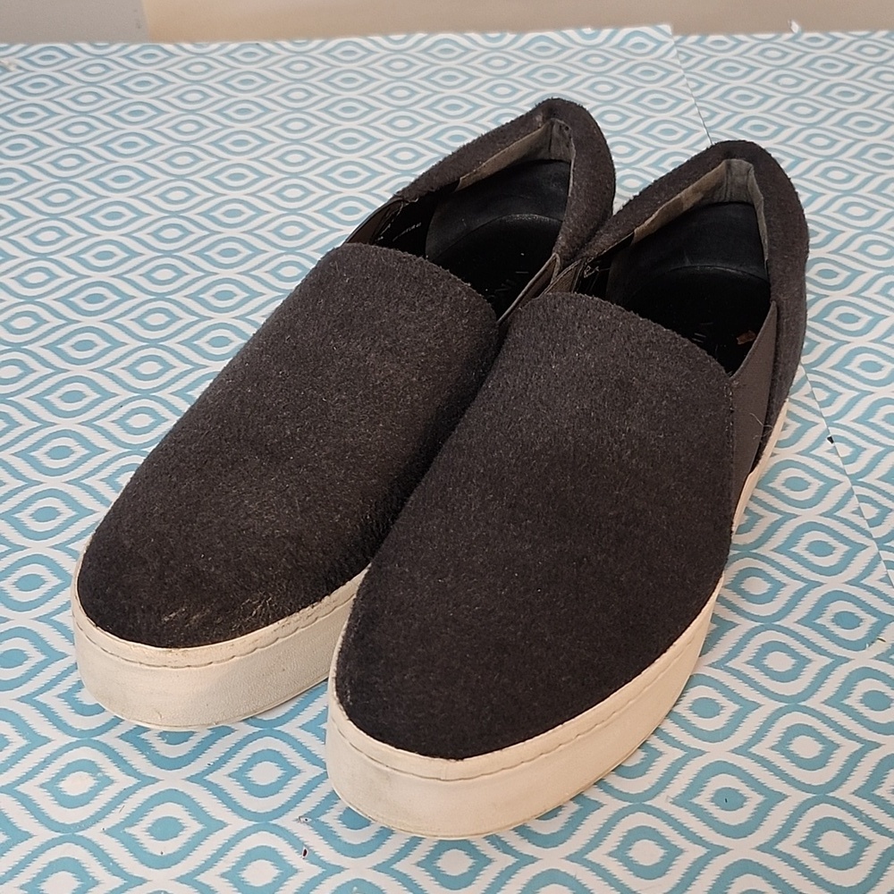 Vince | Warren Flannel Platform Slip On Sneakers size 10